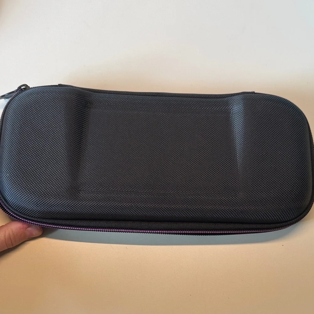 Purple and Pink Sci‑Fi Armor Zip Pouch